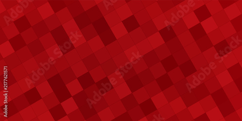 Deep Red Diagonal Square Mosaic Texture