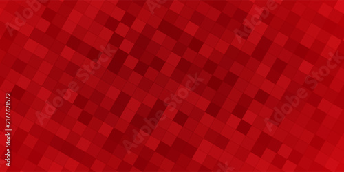 Deep Red Diagonal Square Mosaic Texture