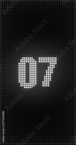 Countdown on Dark Gridded Background for Digital Scoreboard