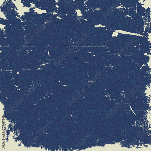Navy Blue Grunge Paint Texture Background, Distressed Rough Surface, Vintage Urban Design