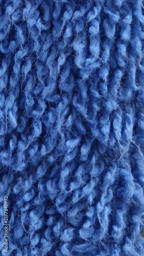 close up of blue fabric