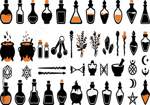 Boho Terracotta Ceramic Vases Set Minimalist Modern Pottery Collection Vector