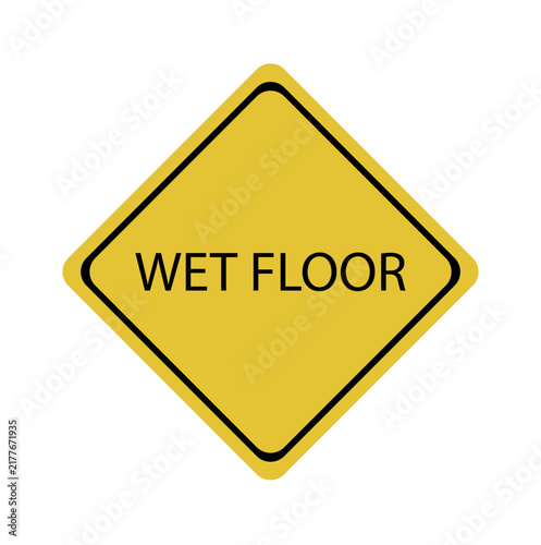 wet text background warning vector icon