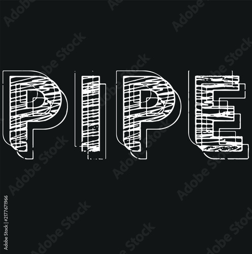 Pipe icon in yellow and black