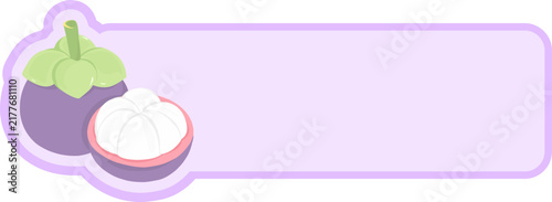 Fruit Illustration With Blank Text Label
