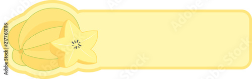 Fruit Illustration With Blank Text Label