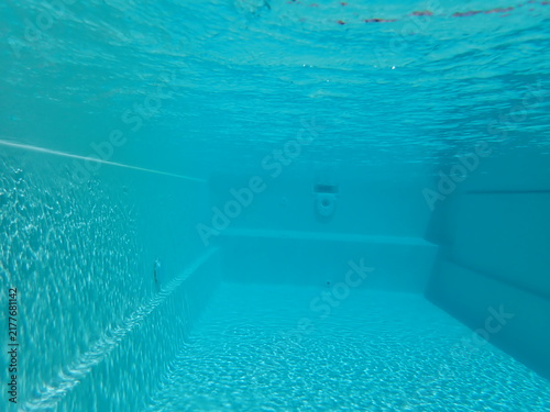 Blue pool underwater picture