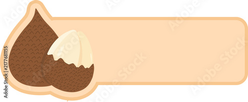 Fruit Illustration With Blank Text Label