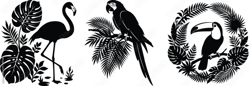 Obraz premium Lion and Zebra Sketch Vector Illustration Set, Hand Drawn Wildlife Animals in Artistic Black Silhouette Style for Tattoo, Nature, Logo and Decorative Design