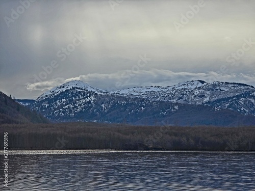 Canvas Print lake in the mountains