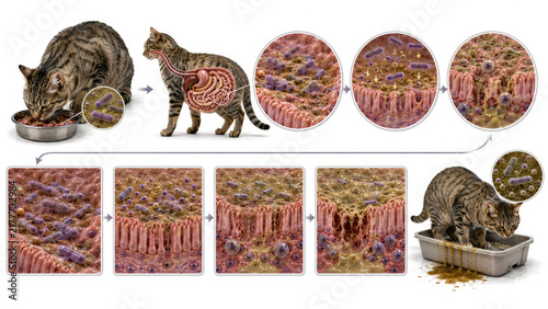 Salmonella Infection in Cats from Contaminated Raw Food and Feline Gastroenteritis