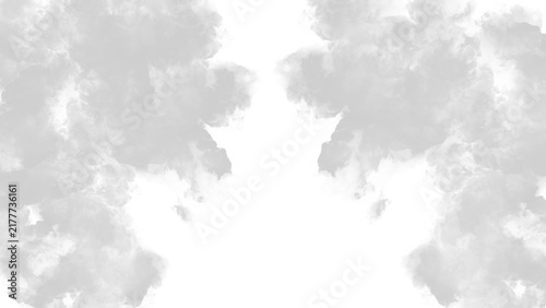 White Smoke and Mist Overlay on Transparent Background.