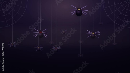 halloween spider web on dark background