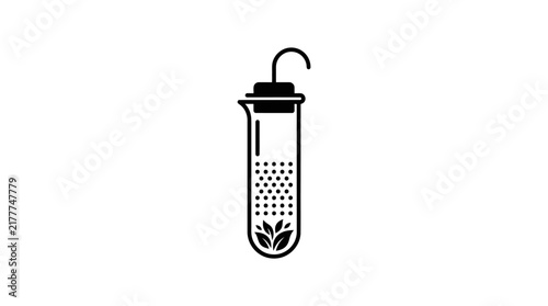 Test tube plant growth research science