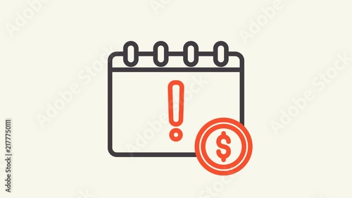 due date animation icon