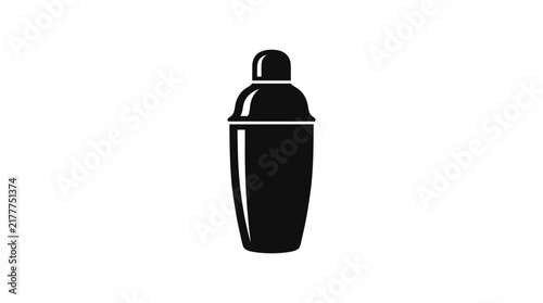 Cocktail shaker icon isolated on white background