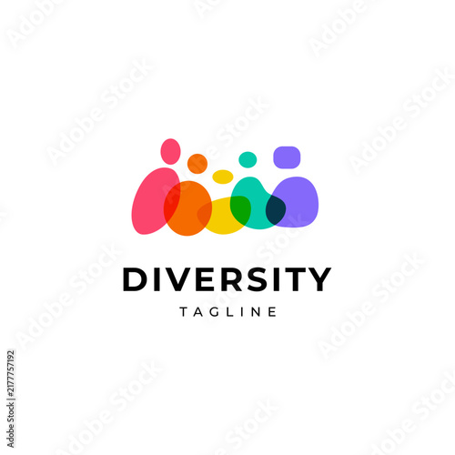 Diversity, Community, People Care logo. Vector logo design for Group, Humanity, Charity, Unity and more.