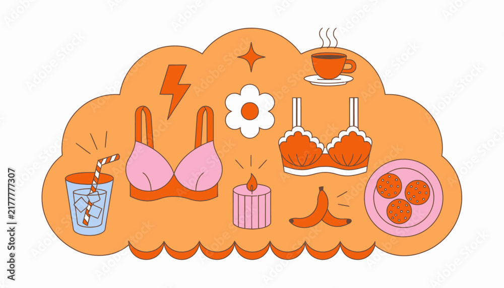 Fototapeta premium woman's daily life, feminine thoughts, womanhood