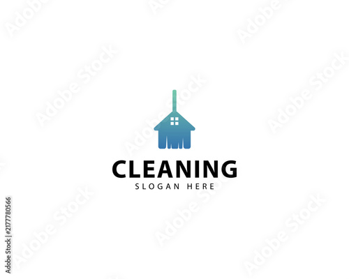 House Cleaning Service Business Logo Symbol Icon Design Template