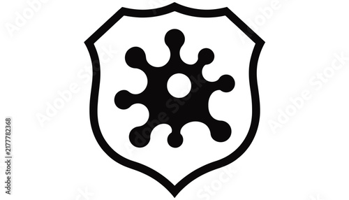 Virus protection shield icon