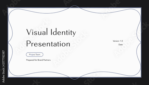visual identity presentation template