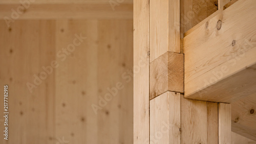 Mass timber construction sustainability concept in premium cinematic natural light