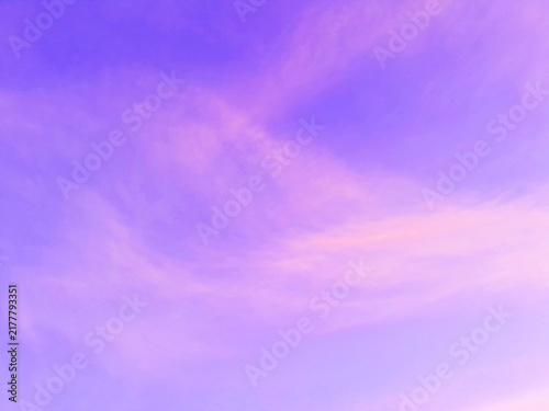 dreamy purple sky above clouds