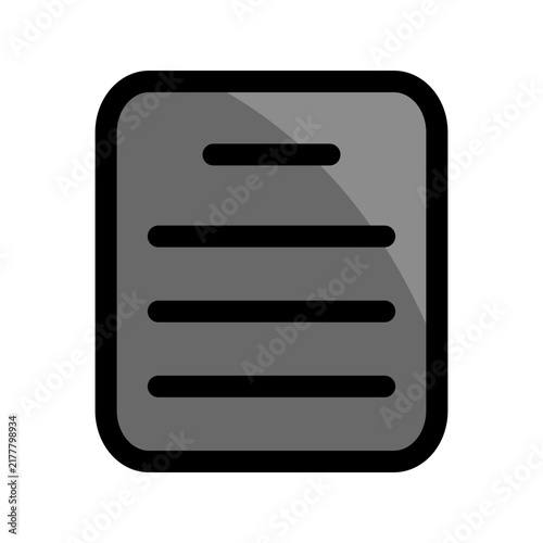 Document icon design template