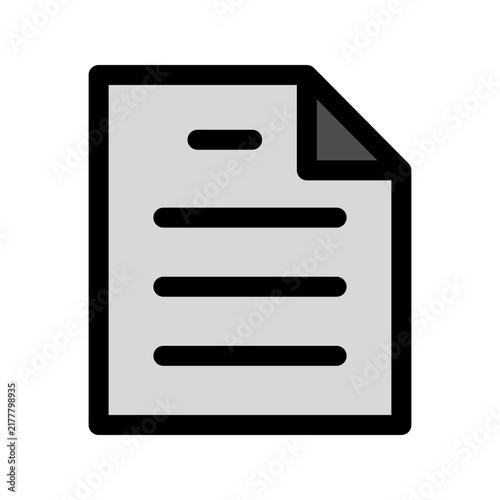 Document icon design template