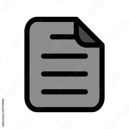 Document icon design template