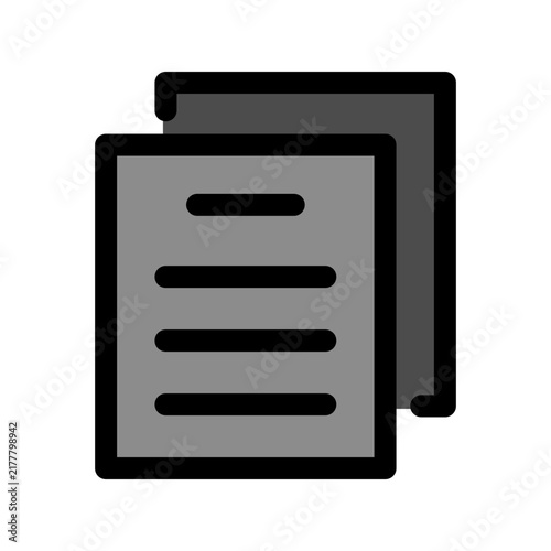Document icon design template