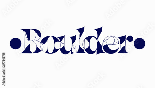 Boulder logo typography