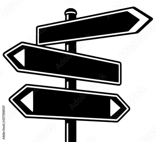 blank road sign