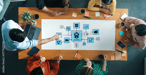 Foto AI agents orchestrate workflows across prompts, media, email and analytics