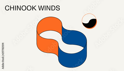 Chinook winds logo symbol yin yang