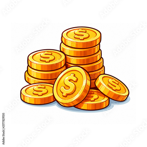 stack of golden coins