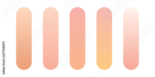 Vector Peach Gradient Color Palette