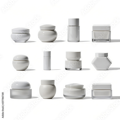 Premium Colorful Skincare Cream Jar Collection