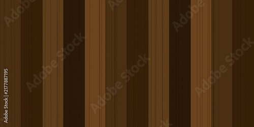 Dark brown vertical wooden stripes pattern abstract background texture with warm timber planks panel
