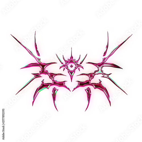 Magenta Goth Symmetrical Cybersigil
