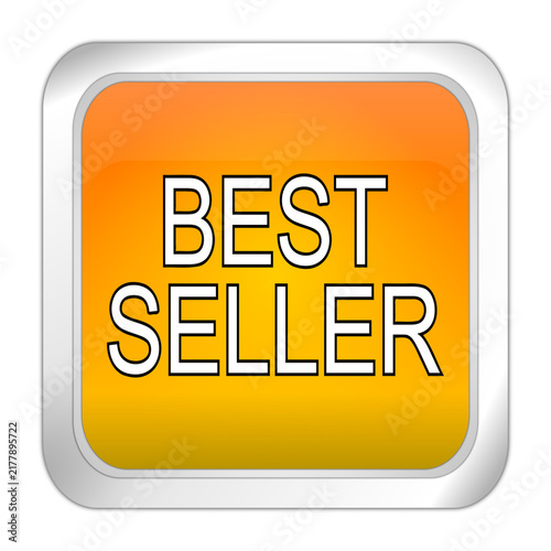 Bestseller button - 3D illustration