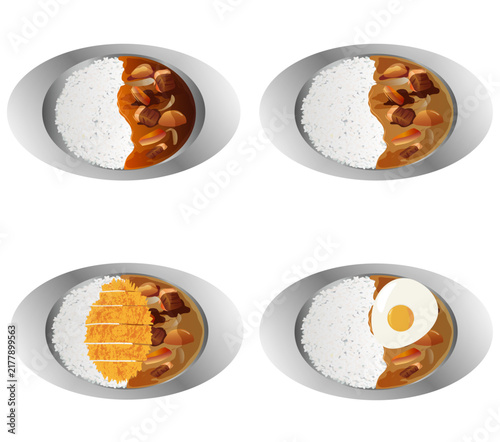 カレーライスと食器