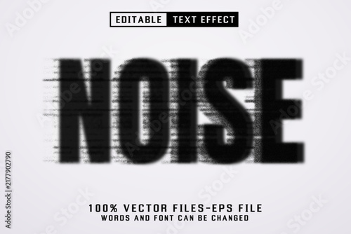 Noise Editable Text Effect