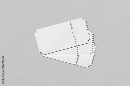 Ticket Blank Mockup