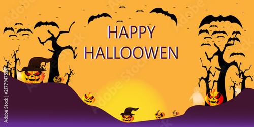Happy Halloween dice background vector; suitable for backgrounds, banners, and posters.