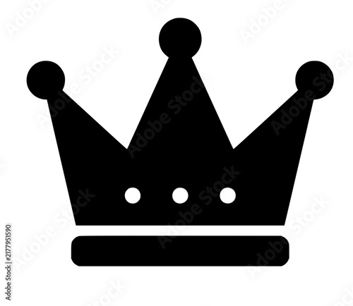 Bild auf Leinwand Black Crown King Queen Royal