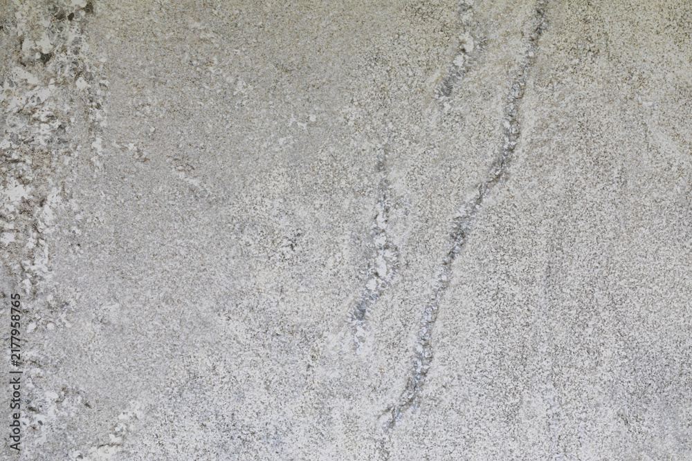 Fototapeta premium Natural white granite stone slab texture background with grey mineral veins and grains