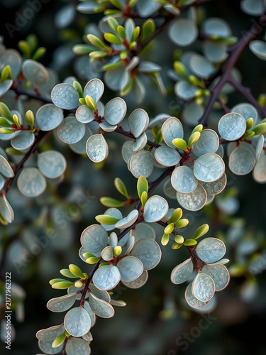 Silky silver dollar eucalyptus branches adorned with delicate green leaves, watercolor, leaf
