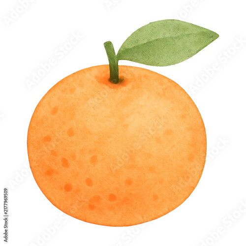 PNG Vibrant watercolor orange illustration.