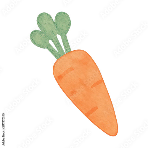 PNG Hand-drawn carrot illustration art.